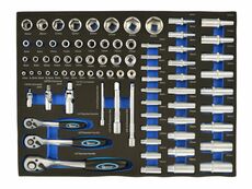 Modul - ráčnová sada 1/4", 3/8" a 1/2", 80 ks