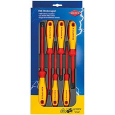 Šroubováky ploché a křížové, elektrikářské VDE 1000 V, 6 ks - Knipex 00 20 12 V01