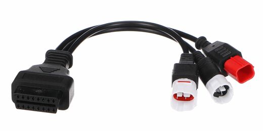 Redukce 3-pin/4-pin/6-pin OBD2 pro moto Yamaha a Honda MECHANIC CABLE 23 - SIXTOL