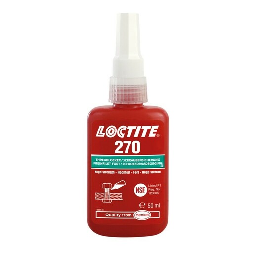 Lepidlo do závitů, vysokopevnostní, 50 ml - Loctite 270