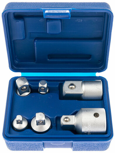 Redukce čtyřhrany 1/4", 3/8", 1/2", 3/4", různé adaptéry, sada 6 ks - ASTA